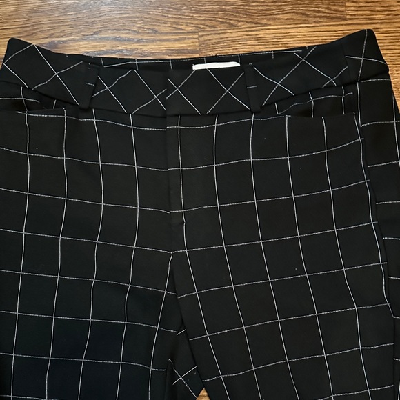 Elle Black Checkered Dress Pants - Picture 4 of 8